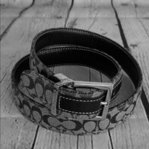 Coach Signature Leather Belt Size Large